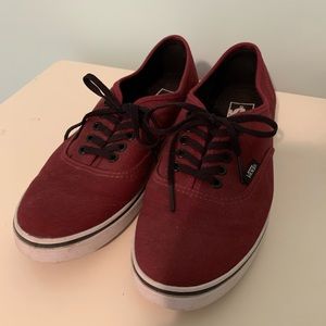 Maroon authentic vans